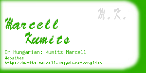 marcell kumits business card